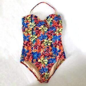 NEW J.CREW Tropical Floral One piece Swimsuit size 6